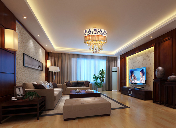 简约 混搭 三居 白领 收纳 80后 小资 客厅图片来自shichuangyizu在清华东路165平米新中式，三居室的分享