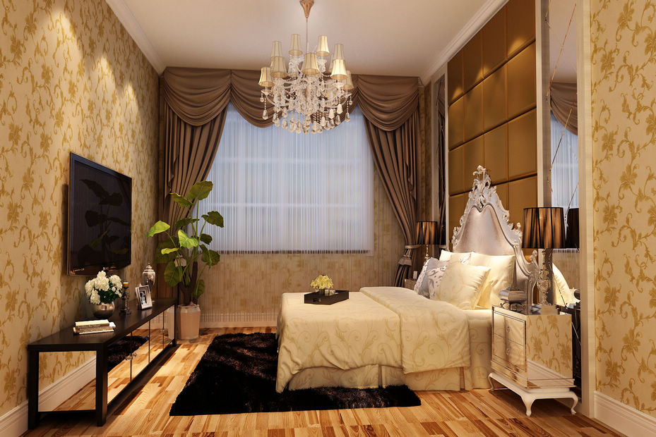 简约欧式 北京元洲 元洲装饰 卧室图片来自框框在简欧风格三居室效果图的分享
