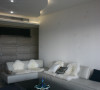 名雕装饰设计-香蜜湖一号三居室-现代客厅沙发背景