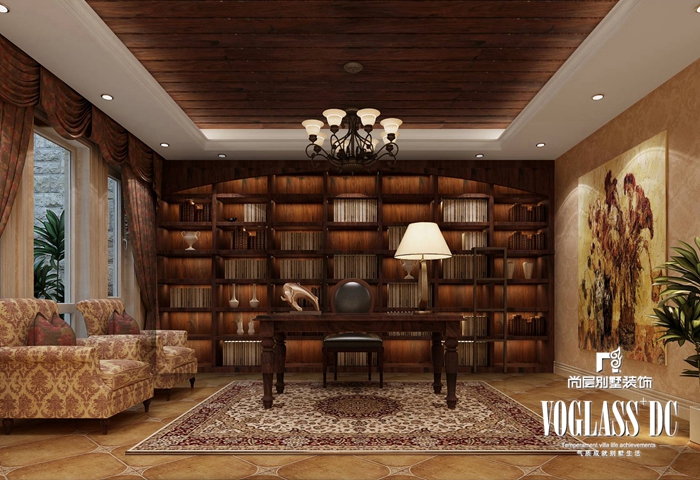 别墅 美式 欧式 客厅 卧室 白领 收纳 书房图片来自北京别墅装修案例在美式的温馨与欧式的奢华碰撞的分享