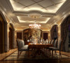 名雕丹迪设计-兰乔圣菲别墅——欧式古典餐厅