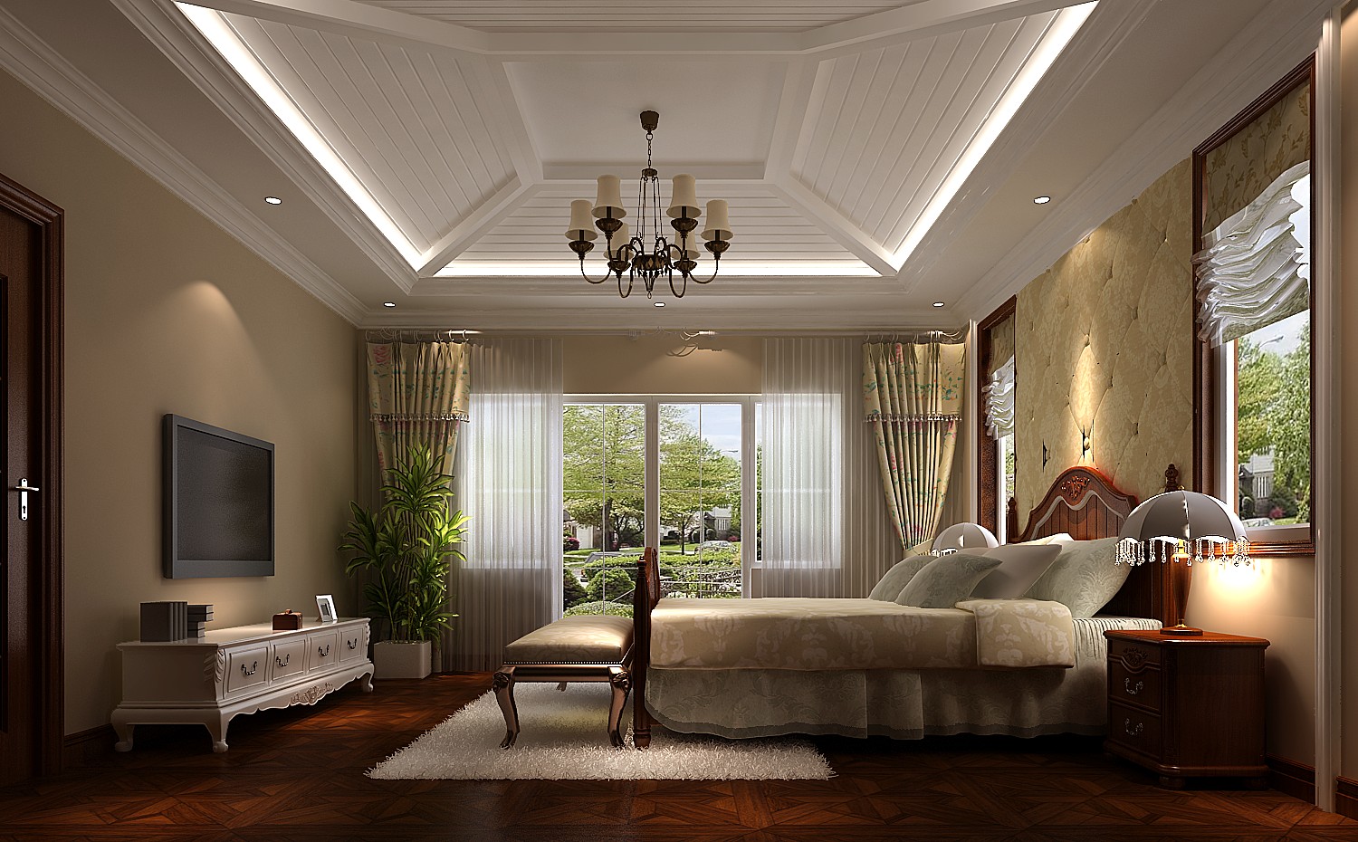 高度国际 保利垄上 独栋别墅 欧式 卧室图片来自高度国际在独栋别墅450平米欧式风格的分享