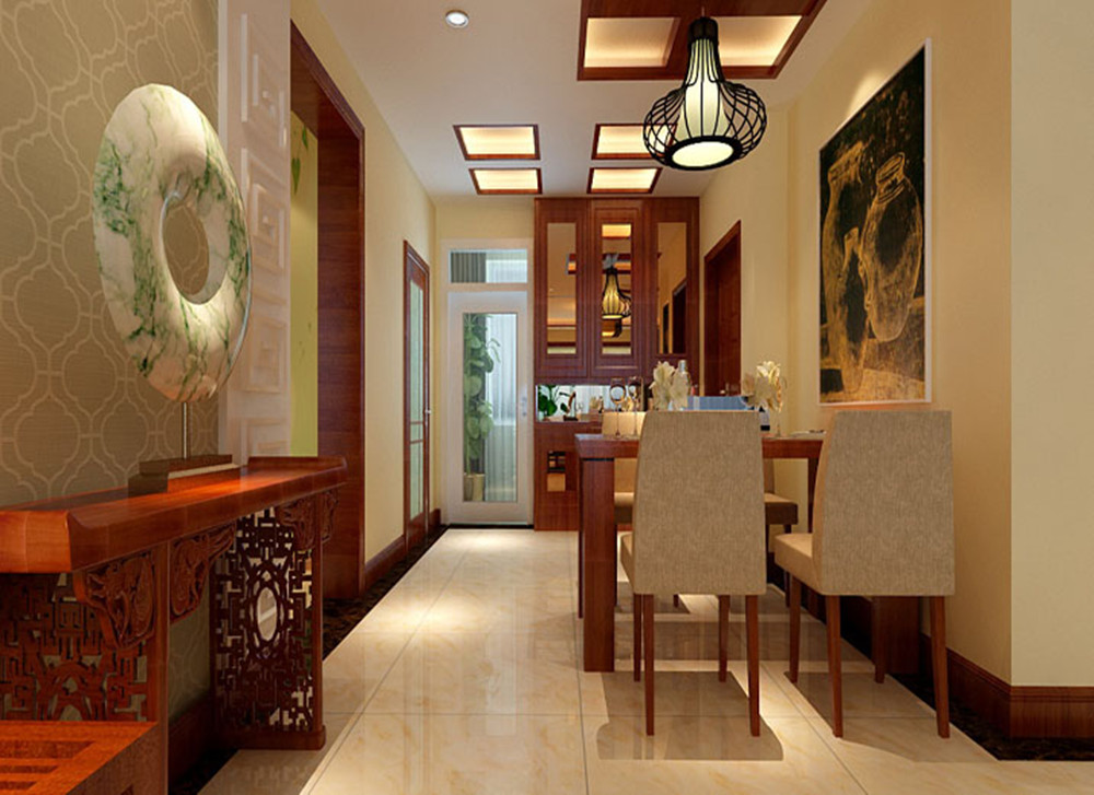 简约 中式 三居室 餐厅图片来自实创装饰上海公司在30万打造170平现代中式风格装修的分享