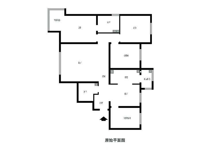 三居 欧式 白领 收纳 户型图图片来自孙进进在浦江颐城晶寓的分享