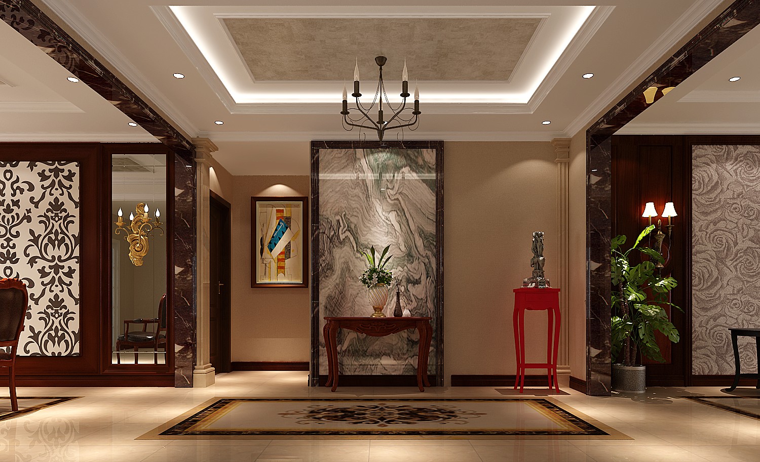 其他图片来自专业别墅设计工作室在中式风格装修的分享