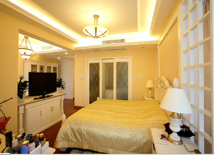 简约 欧式 田园 混搭 二居 白领 收纳 旧房改造 80后 卧室图片来自北京实创装饰在回龙观一区190平米简欧四居的分享