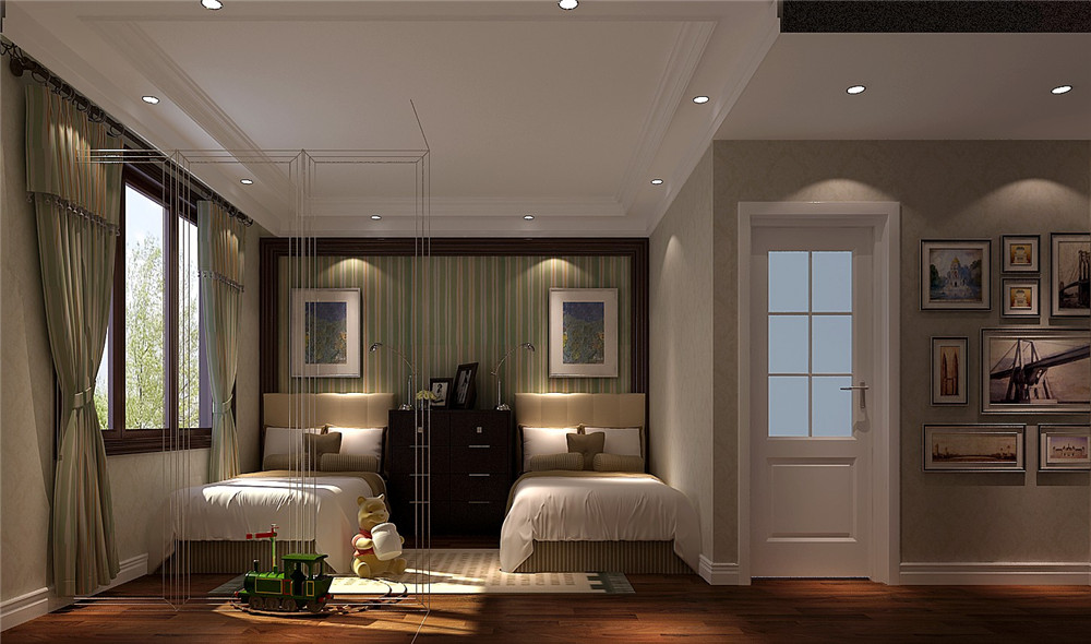 卧室图片来自专业别墅设计工作室在托斯卡纳风格别墅装修的分享