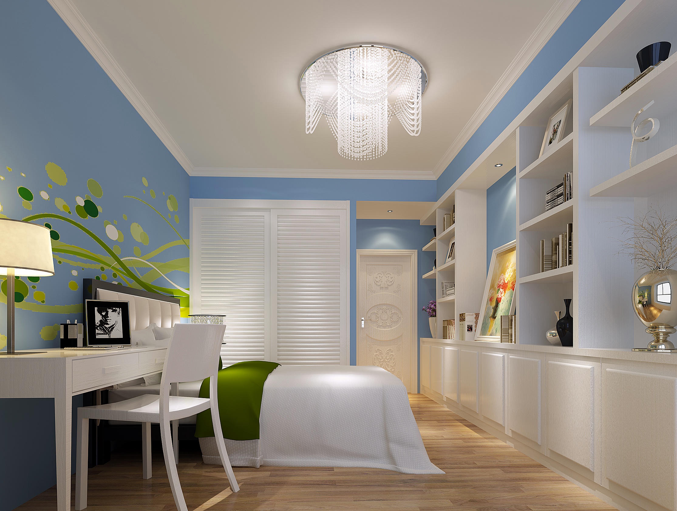 卧室图片来自静夜思在碧桂园150平欧式高雅四居设计的分享