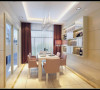 郑州实创装饰-蓝天小区120平三居室-餐厅效果图
