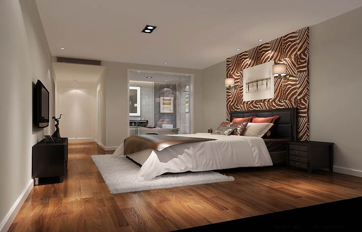 简约 平层 设计案例 效果图 卧室图片来自高度国际设计装饰在西山一号院极简风格设计案例的分享