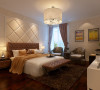 地板.床.窗帘,棕色系的稳重;家具,白色系的典雅;壁纸,浅米色系的温馨,给您营造一个放松.浪漫的卧式.
