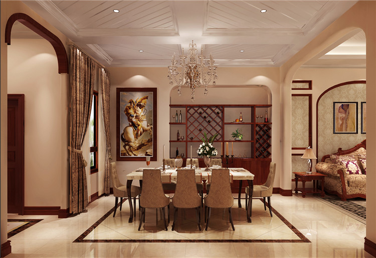 龙山逸墅 高度国际 托斯卡纳 简约 欧式 别墅 白领 80后 小资 餐厅图片来自北京高度国际装饰设计在龙山逸墅的分享