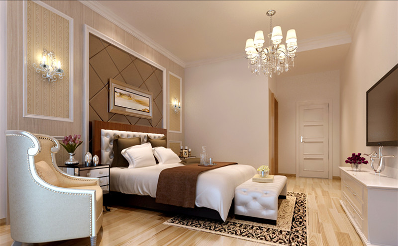 简约 欧式 三居 家居 生活 装修 报价 室内设计 家庭装修 卧室图片来自曹丹在简洁、精美的达到高雅华贵的！的分享