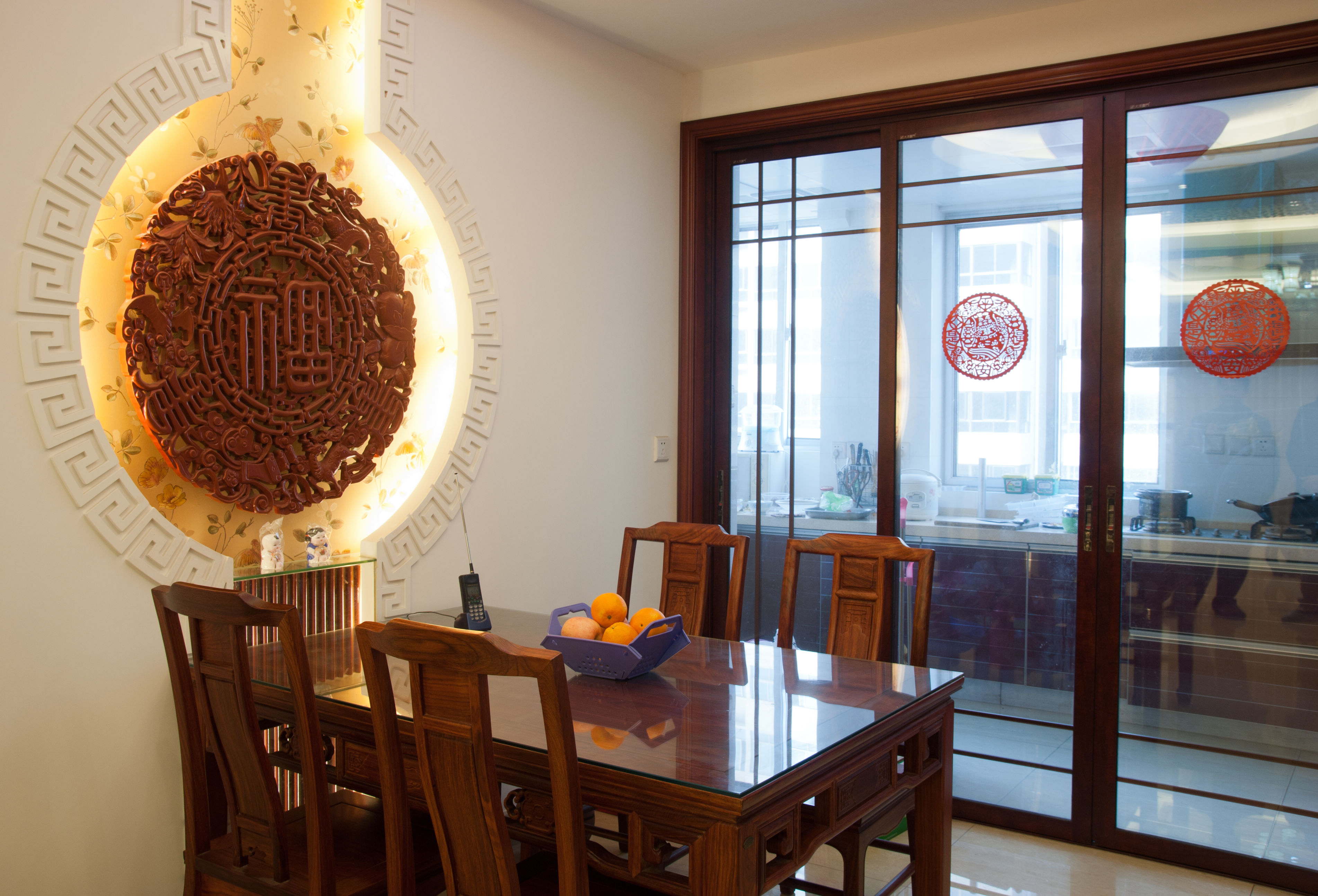 餐厅图片来自成都生活家装饰徐洋在返古溯源144平米中式风格的分享