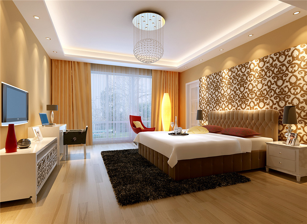 实创装饰 165装修 现代风格 卧室图片来自实创装饰集团北京总部在温馨与奢华的分享