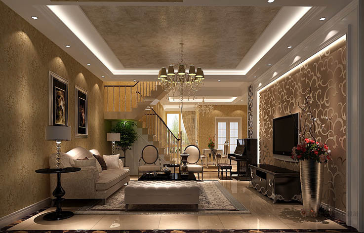 简约 欧式 公寓 设计案例 效果图 客厅图片来自高度国际设计装饰在绿醍香廊简欧风格设计案例的分享