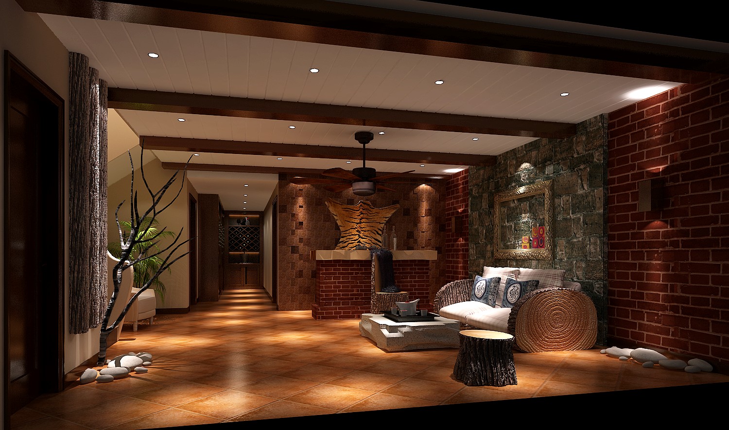 地下室 其他图片来自专业别墅设计工作室在龙湖蔚蓝香醍220㎡现代简约风格的分享