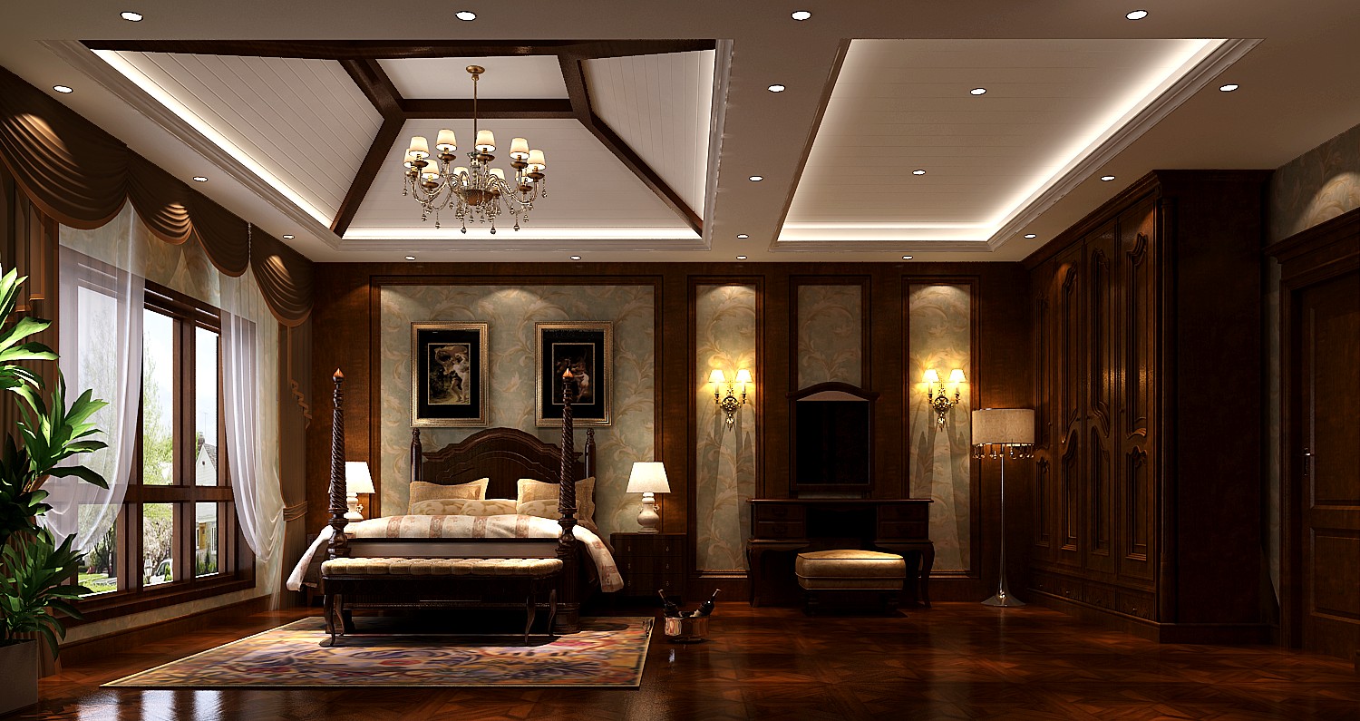 别墅 卧室 卧室图片来自专业别墅设计工作室在润泽庄园500㎡托斯卡纳风格别墅的分享