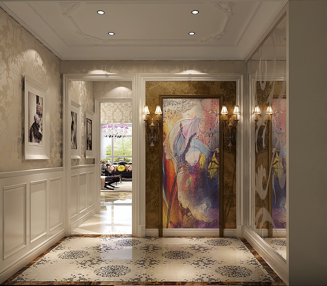 门厅 其他图片来自专业别墅设计工作室在孔雀城450㎡欧式古典风格别墅的分享