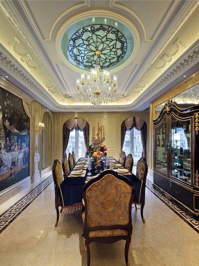 法式新古典 别墅装修 尚层装饰 餐厅图片来自尚层别墅装饰总部在600㎡情迷法兰西的分享