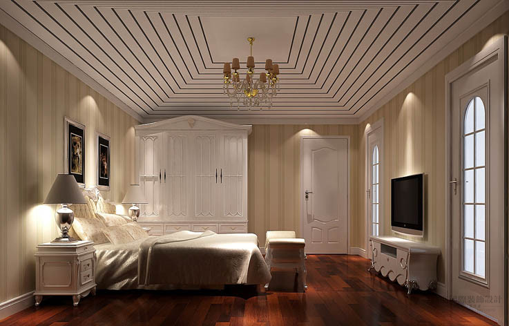 简约 欧式 公寓 设计案例 效果图 卧室图片来自高度国际设计装饰在绿醍香廊简欧风格设计案例的分享