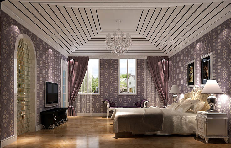 简约 欧式 公寓 设计案例 效果图 卧室图片来自高度国际设计装饰在绿醍香廊简欧风格设计案例的分享