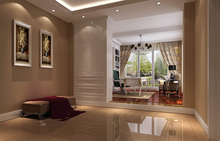 欧式 公寓 设计案例 效果图 其他图片来自高度国际设计装饰在鸿坤罗纳河谷欧式风格设计案例的分享