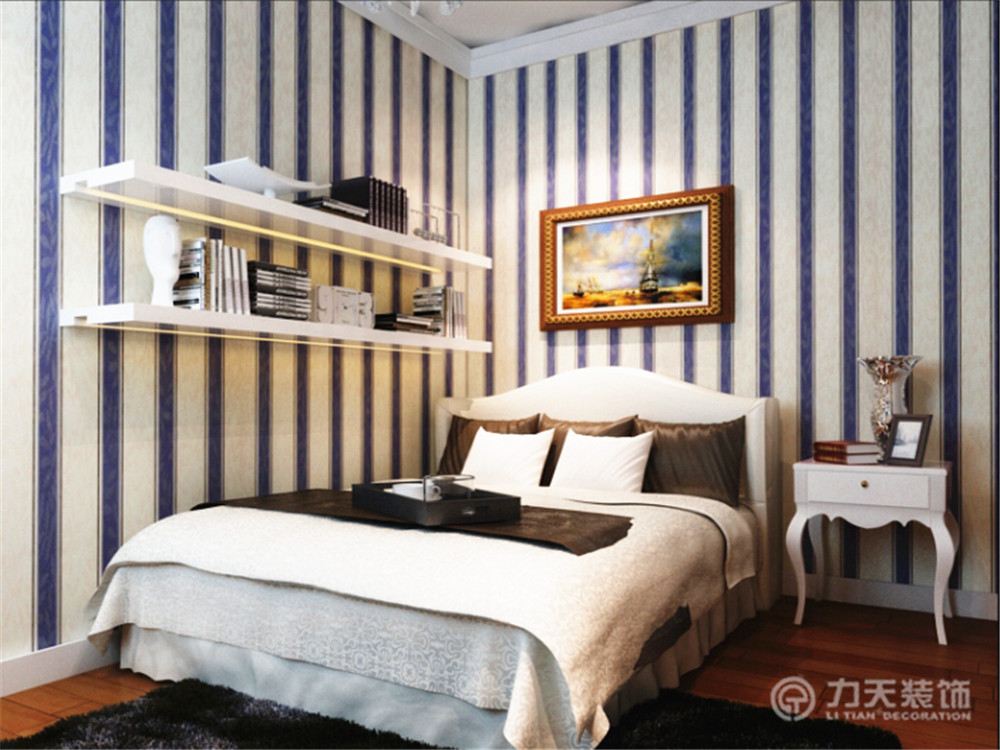 欧式 二居 简欧 白领 收纳 80后 小资 卧室图片来自阳光力天装饰在红星国际-103㎡-简欧风格的分享