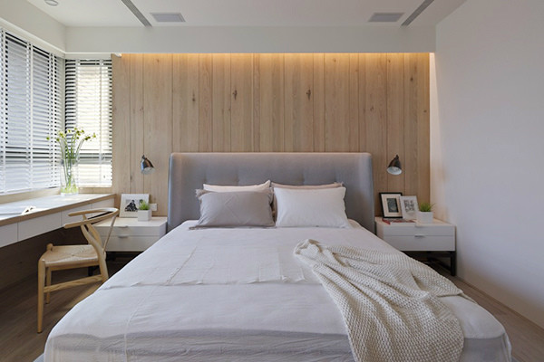 卧室图片来自三金豆豆在清新木质三代同堂幸福宅的分享