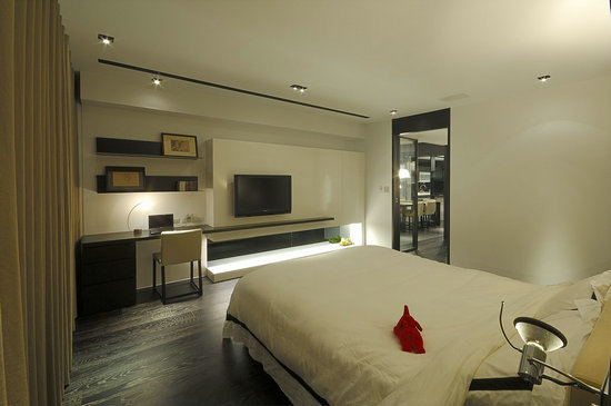 简约 别墅 卧室图片来自三金豆豆在120平loft风格演绎简约风的分享