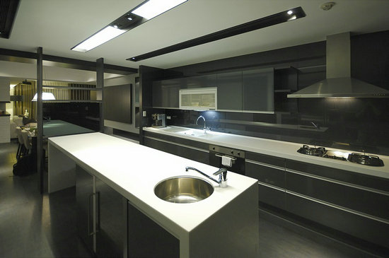 简约 别墅 厨房图片来自三金豆豆在120平loft风格演绎简约风的分享