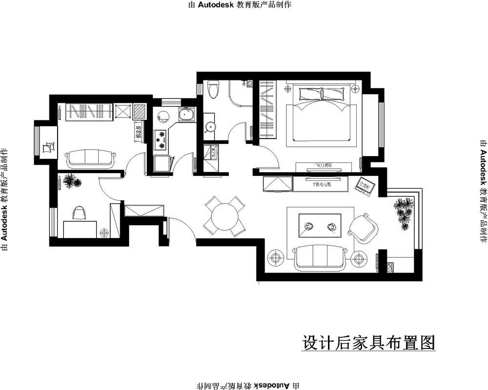 二居 收纳 小资 户型图图片来自实创装饰完美家装在典雅浪漫精雕细琢优雅矜贵的分享