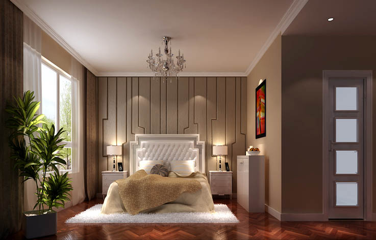 简约 三居 北京装修 高度国际 卧室图片来自高度国际装饰华华在鲁能七号院简约风的分享
