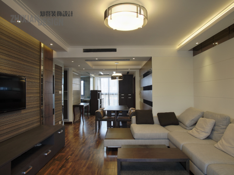 简约 客厅图片来自上海知贤设计小徐在倾听黑胡桃色的自白的分享