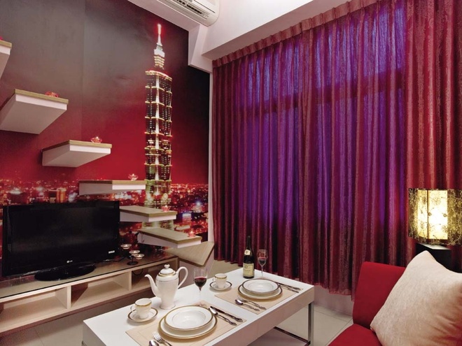 简约 现代 Loft 二居 三居 旧房改造 客厅 厨房 卧室 客厅图片来自合建装饰在北京城建.n次方的分享