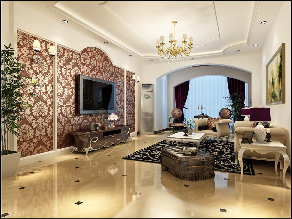 欧式 三居 白领 收纳 客厅图片来自实创装饰完美家装在大气简约沉稳淋漓尽致诠释欧式风的分享