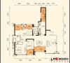 华润二十四城-四居室-145平米-户型图装修设计