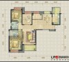 锦城世家-三居室-144.25平米-户型装修设计
