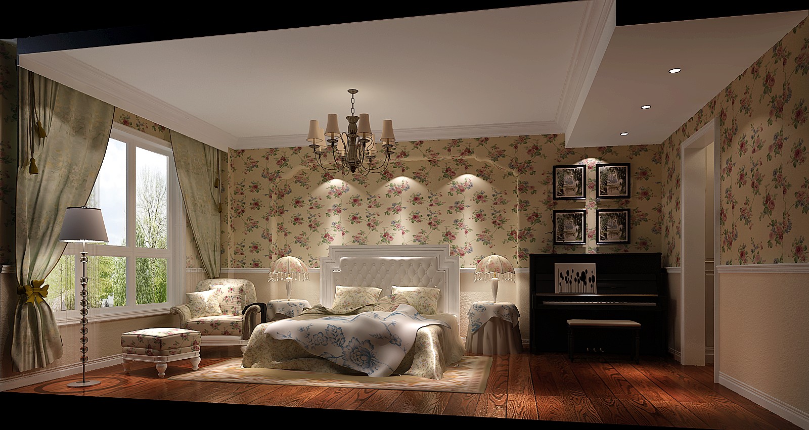 简约 地中海 三居 别墅 白领 80后 小资 欧式 婚房 卧室图片来自北京高度国际装饰设计在世纪城130平地中海公寓的分享