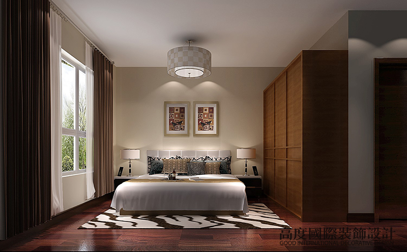 简约 三居 卧室图片来自天津高度国际装饰设计在亿城堂庭~简约风格的分享