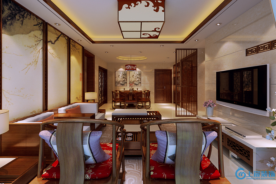 别墅 客厅 卧室 餐厅 白领 80后 收纳图片来自深圳上宸装饰设计在龙华花半里2的分享