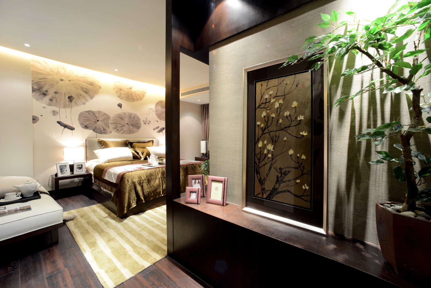 二居 白领 收纳 80后 小资 卧室图片来自菡萏怡景装饰在中式风格的分享