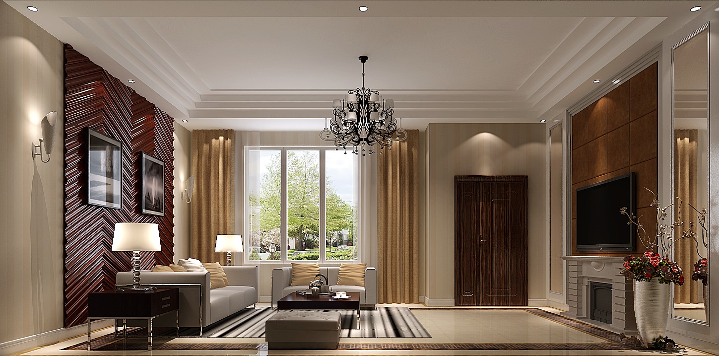 简约 现代 别墅 三居 白领 公寓 高度国际 客厅图片来自北京高度国际装饰设计在孔雀城现代风格的分享