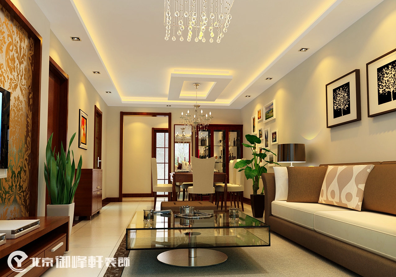 现代 三居 客厅图片来自北京御峰轩装饰唐山分公司在六和轩府 108平 现代简约的分享