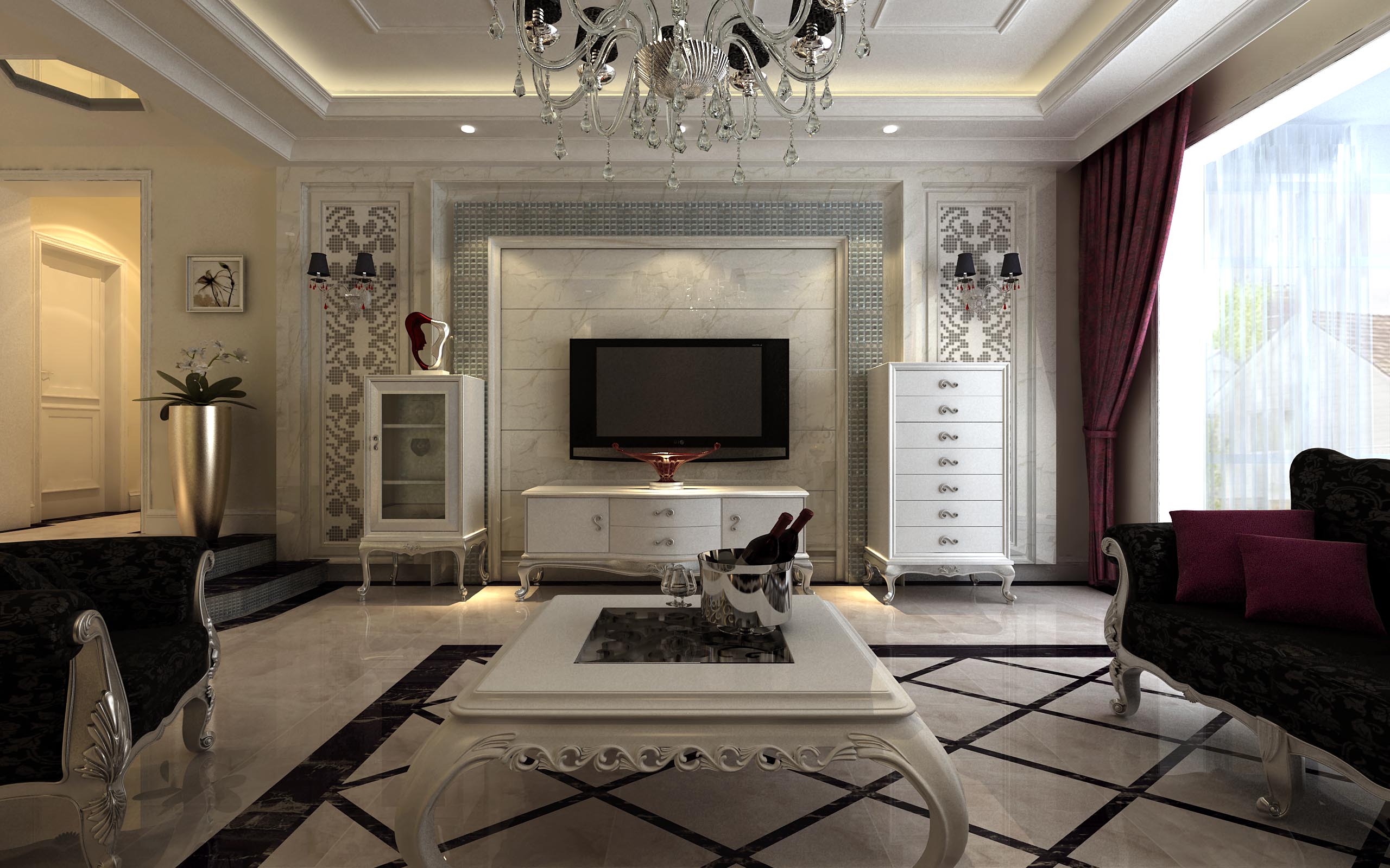 欧式 简约 白领 客厅图片来自东易力天装饰在银河丹堤的分享