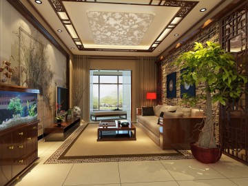 新中式四居室，中国古典气息