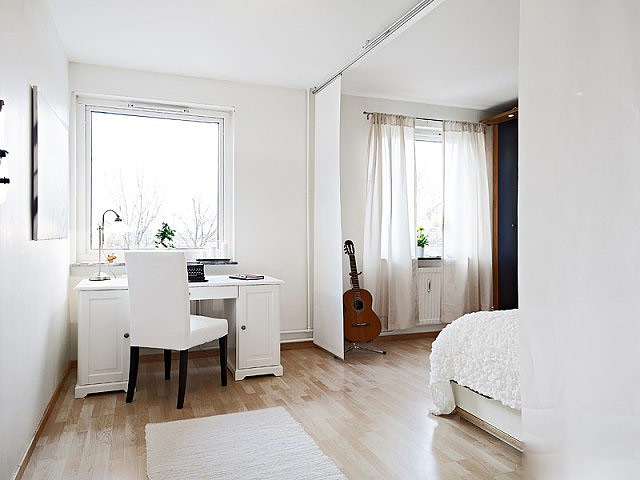 简约 二居 白色简洁 公寓 卧室图片来自唯美装饰喻胜军在白色精致的小公寓的分享