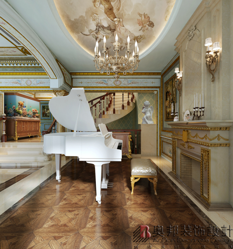欧式 奢华 别墅 奥邦装饰 新古典 古典 客厅图片来自徐峻在长岛花园别墅法式风格设计的分享