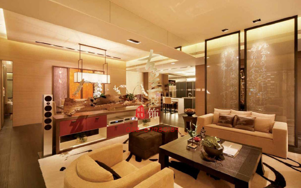 现代 三居室 装修设计 样板房 案例图片 客厅图片来自香港古兰装饰-成都在现代暖色调家装的分享