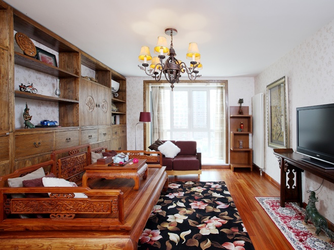 品位 中式 一居 客厅图片来自合建装饰李世超在品位的分享